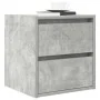 Mesillas de noche de pared 2 uds gris hormigón 38x34x40 cm de , Mesitas de noche - Ref: Foro24-861254, Precio: 81,00 €, Descu...