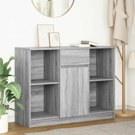 Aparador con cajón Sonoma gris 101x35x76 cm madera ingeniería de , Aparadores - Ref: Foro24-861567, Precio: 91,86 €, Descuent...