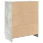 Aparador con cajón gris hormigón 71x35x84 cm madera ingeniería de , Aparadores - Ref: Foro24-861592, Precio: 86,03 €, Descuen...