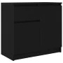 Aparador con cajón roble negro 71x35x65 cm madera de ingeniería de , Aparadores - Ref: Foro24-861599, Precio: 77,88 €, Descue...