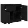 Aparador con cajón roble negro 71x35x65 cm madera de ingeniería de , Aparadores - Ref: Foro24-861599, Precio: 77,88 €, Descue...