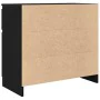 Aparador con cajón roble negro 71x35x65 cm madera de ingeniería de , Aparadores - Ref: Foro24-861599, Precio: 77,88 €, Descue...
