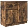 Aparador con cajón roble ahumado 71x35x65 cm madera ingeniería de , Aparadores - Ref: Foro24-861602, Precio: 73,83 €, Descuen...