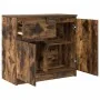 Aparador con cajón roble ahumado 71x35x65 cm madera ingeniería de , Aparadores - Ref: Foro24-861602, Precio: 73,83 €, Descuen...