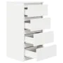 Aparador blanco 37,5x35x76 cm madera de ingeniería de , Aparadores - Ref: Foro24-861751, Precio: 82,46 €, Descuento: %