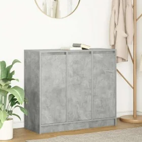 Aparador de madera de ingeniería gris hormigón 85x34x76 cm de , Aparadores - Ref: Foro24-861628, Precio: 89,06 €, Descuento: %