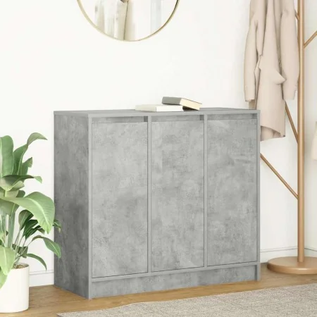 Aparador de madera de ingeniería gris hormigón 85x34x76 cm de , Aparadores - Ref: Foro24-861628, Precio: 89,06 €, Descuento: %