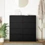 Aparador de madera de roble negro 100x35x99 cm de , Aparadores - Ref: Foro24-3328490, Precio: 160,80 €, Descuento: %