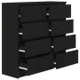 Aparador de madera de roble negro 100x35x99 cm de , Aparadores - Ref: Foro24-3328490, Precio: 160,80 €, Descuento: %