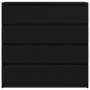 Aparador de madera de roble negro 100x35x99 cm de , Aparadores - Ref: Foro24-3328490, Precio: 160,80 €, Descuento: %