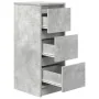 Aparador de madera de ingeniería gris hormigón 29,5x34x76 cm de , Aparadores - Ref: Foro24-861637, Precio: 61,08 €, Descuento: %