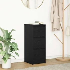 Aparador de madera de roble negro 29,5x34x76 cm de , Aparadores - Ref: Foro24-861635, Precio: 65,01 €, Descuento: %