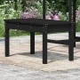 Banco de jardín madera maciza pino negro 80x44x45 cm de vidaXL, Bancos de jardín - Ref: Foro24-824001, Precio: 59,04 €, Descu...