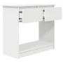 Mesa consola con cajones blanca 85,5x38,5x74,5 cm de , Mesas auxiliares - Ref: Foro24-861391, Precio: 80,43 €, Descuento: %