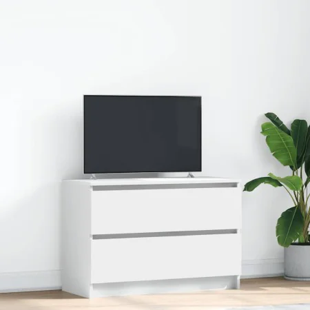 Mueble de TV de madera de ingeniería blanco 80x35x54 cm de , Muebles TV - Ref: Foro24-861787, Precio: 82,38 €, Descuento: %