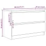 Mueble de TV de madera de ingeniería blanco 80x35x54 cm de , Muebles TV - Ref: Foro24-861787, Precio: 82,38 €, Descuento: %