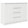 Aparador con cajones blanco 100,5x35x76 cm madera de ingeniería de , Aparadores - Ref: Foro24-3328444, Precio: 134,39 €, Desc...