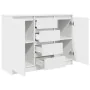 Aparador con cajones blanco 100,5x35x76 cm madera de ingeniería de , Aparadores - Ref: Foro24-3328444, Precio: 134,39 €, Desc...