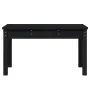 Banco de jardín madera maciza pino negro 80x44x45 cm de vidaXL, Bancos de jardín - Ref: Foro24-824001, Precio: 59,04 €, Descu...