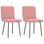 Sillas de comedor 2 unidades cuero sintético rosa de , Sillas de comedor - Ref: Foro24-4101173, Precio: 90,04 €, Descuento: %