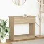 Mesa consola con cajones roble Sonoma 85,5x38,5x74,5 cm by , Side tables - Ref: Foro24-861393, Price: 76,87 €, Discount: %
