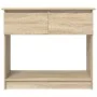 Mesa consola con cajones roble Sonoma 85,5x38,5x74,5 cm by , Side tables - Ref: Foro24-861393, Price: 76,87 €, Discount: %