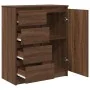 Aparador con cajones roble marrón 71x35x84 cm madera ingeniería de , Aparadores - Ref: Foro24-861586, Precio: 108,19 €, Descu...