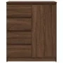 Aparador con cajones roble marrón 71x35x84 cm madera ingeniería de , Aparadores - Ref: Foro24-861586, Precio: 108,19 €, Descu...