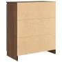 Aparador con cajones roble marrón 71x35x84 cm madera ingeniería de , Aparadores - Ref: Foro24-861586, Precio: 108,19 €, Descu...