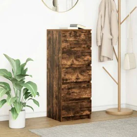 Aparador con cajones roble ahumado 37,5x35x99 cm de , Aparadores - Ref: Foro24-861764, Precio: 88,56 €, Descuento: %