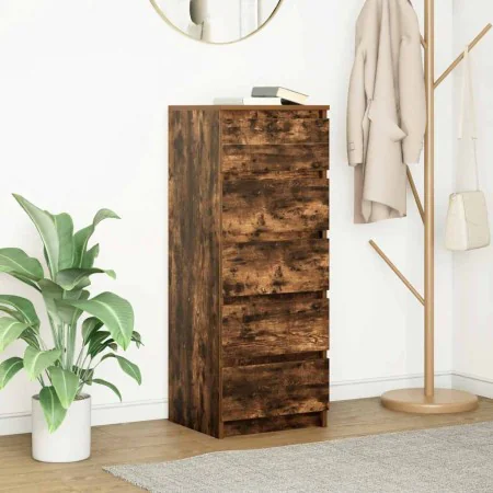Aparador con cajones roble ahumado 37,5x35x99 cm de , Aparadores - Ref: Foro24-861764, Precio: 88,56 €, Descuento: %