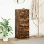 Aparador con cajones roble ahumado 37,5x35x99 cm de , Aparadores - Ref: Foro24-861764, Precio: 88,56 €, Descuento: %