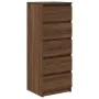 Aparador con cajones roble marrón 37,5x35x99 cm de , Aparadores - Ref: Foro24-861766, Precio: 93,99 €, Descuento: %