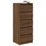 Aparador con cajones roble marrón 37,5x35x99 cm de , Aparadores - Ref: Foro24-861766, Precio: 93,99 €, Descuento: %