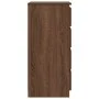 Aparador con cajones roble marrón 37,5x35x99 cm de , Aparadores - Ref: Foro24-861766, Precio: 93,99 €, Descuento: %