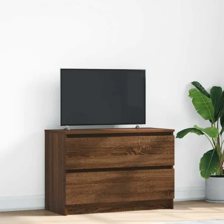 Mueble de TV marrón roble 80x35x54 cm madera de ingeniería de , Muebles TV - Ref: Foro24-861793, Precio: 76,92 €, Descuento: %