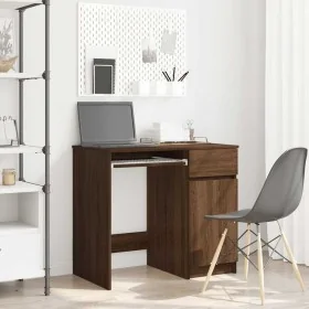 Escritorio roble marrón 86x49x76 cm madera de ingeniería de , Escritorios - Ref: Foro24-861829, Precio: 96,91 €, Descuento: %