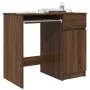Escritorio roble marrón 86x49x76 cm madera de ingeniería de , Escritorios - Ref: Foro24-861829, Precio: 96,91 €, Descuento: %