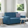 Sofá de 2 plazas terciopelo azul 120 cm by , Sofas - Ref: Foro24-4105019, Price: 221,91 €, Discount: %