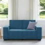 Sofá de 2 plazas terciopelo azul 120 cm by , Sofas - Ref: Foro24-4105019, Price: 221,91 €, Discount: %