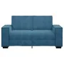 Sofá de 2 plazas terciopelo azul 120 cm by , Sofas - Ref: Foro24-4105019, Price: 221,91 €, Discount: %