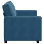 Sofá de 2 plazas terciopelo azul 120 cm by , Sofas - Ref: Foro24-4105019, Price: 221,91 €, Discount: %
