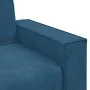 Sofá de 2 plazas terciopelo azul 120 cm by , Sofas - Ref: Foro24-4105019, Price: 221,91 €, Discount: %