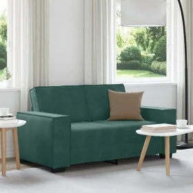 Sofá de 2 plazas de terciopelo verde oscuro 120 cm de , Sofás - Ref: Foro24-4105012, Precio: 204,85 €, Descuento: %