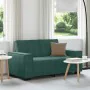 Sofá de 2 plazas de terciopelo verde oscuro 120 cm by , Sofas - Ref: Foro24-4105012, Price: 204,85 €, Discount: %