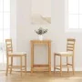 Taburetes de bar con cojines 2 uds madera maciza natural caucho de , Taburetes de cocina - Ref: Foro24-4102539, Precio: 119,9...