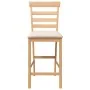 Taburetes de bar con cojines 2 uds madera maciza natural caucho de , Taburetes de cocina - Ref: Foro24-4102539, Precio: 119,9...