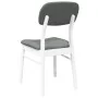 Sillas de comedor con cojines 2uds madera maciza blanco caucho de , Sillas de comedor - Ref: Foro24-4102526, Precio: 154,29 €...