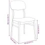 Sillas de comedor con cojines 2uds madera maciza blanco caucho de , Sillas de comedor - Ref: Foro24-4102526, Precio: 154,29 €...
