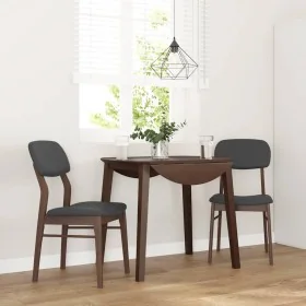 Sillas de comedor con cojines 2 uds madera maciza marrón caucho de , Sillas de comedor - Ref: Foro24-4102524, Precio: 160,63 ...